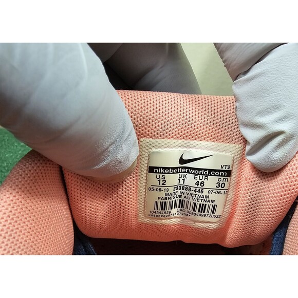 Nike Air Max 90 Premium Brave Blue Suede Mens Size 12 333888-446 - Picture 11 of 12